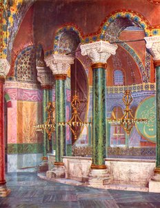 Interior of the Church of S. Sophia, Istanbul, Turkey