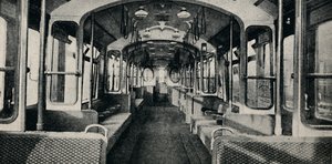 Interior of the Latest Type of Tube Coach