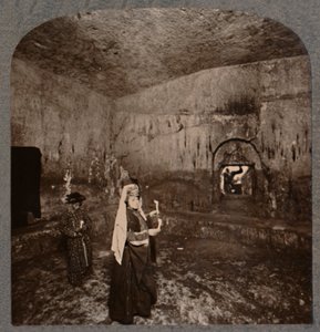 Interior of the Tombs of the Kings on the road to Nablus