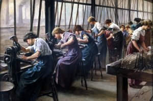 Iron & Steel, Foundries Women workers cutting files by Unbekannt