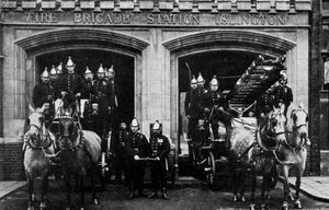 Islington fire brigade, London