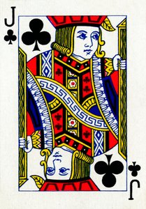 Jack of Clubs from a Deck of Goodall & Son Ltd. Playing Cards, c1940