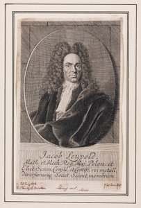 Jacob Leupold, German Physicist and Mechanical Engineer, c. 1700 by Unbekannt