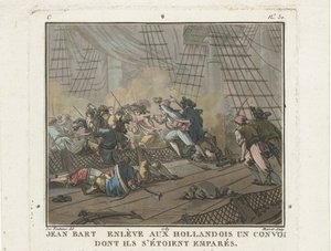 Jean Bart in the Battle of Texel on 29 June 1694, 1789 by Unbekannt