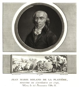 Jean Marie Roland de la Platiere, Minister of the Interior