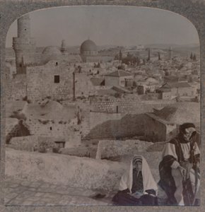 Jerusalem from School over Mosque, Showing Tower of Antonio, c. 1900