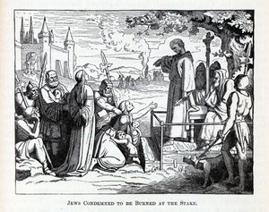 Jews Condemned to be Burned at the Stake, 1882 by Unbekannt