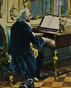 Johann Sebastian Bach 1685-1750. - Excerpt from the Painting by Carl Röhling