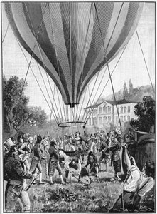 Joseph Louis Gay-Lussac Making a Balloon Ascent from Paris, 14 September 1804, 1910
