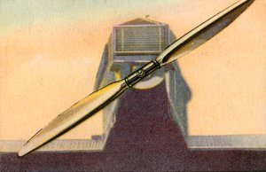 Junkers metal propeller with adjustable paddle blades