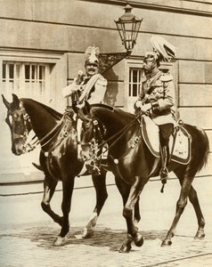 Kaiser Wilhelm II and King George V in Berlin, Germany, 1911, 1935 by Unbekannt