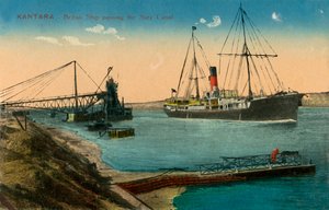 Kantara - British Ship Passing the Suez Canal