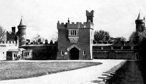 Killyleagh Castle courtyard, Killyleagh, County Down, Northern Ireland, early 20th century