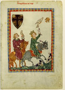 King Conrad the Younger from the Codex Manesse by Unbekannt