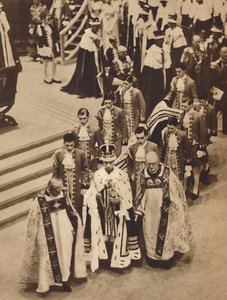 King George VI Leaves the Abbey by Unbekannt