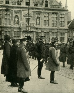 King George V at Furnes, Belgium, First World War, 4 December 1914