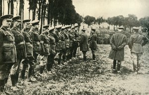 King George V Visits Allied Forces on the Front Line, First World War, 1915