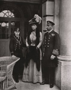 King George and Queen Mary with Their Son Prince Edward, May 1910