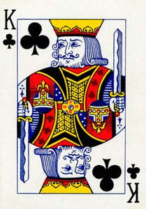King of Clubs from a deck of Goodall & Son Ltd. playing cards