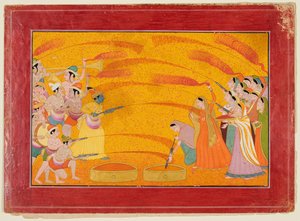 Krishna Celebrates Holi