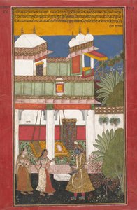 Krishna and Radha by Unbekannt