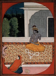 Krishna discards his garland