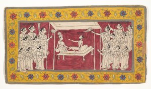 Krishna with an Ascetic by Unbekannt