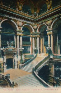 The Opéra Garnier - The Staircase, Paris, c1920 by Unbekannt