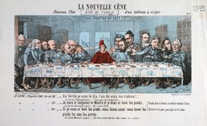 The New Supper, Paris Commune, 1871 by Unbekannt