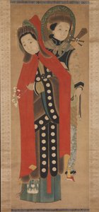 Lady and Attendant by Unbekannt