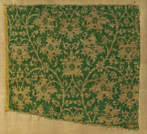 Lampas with Scrolling Vines and Grape Leaves, 1300s by Unbekannt