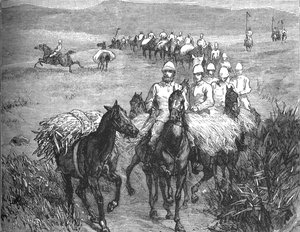 Lancers Returning from a Foray by Unbekannt