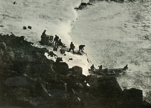 Landing Stores from the Boat at the First Landing-Place, c1908, 1909