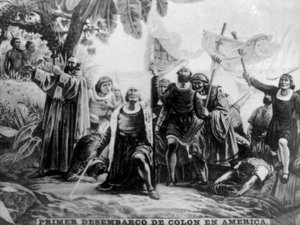 Landing of Columbus in America