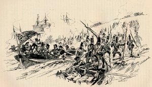 Landing of Sir Ralph Abercromby and British Forces at Alexandria, 1801, 1884 by Unbekannt