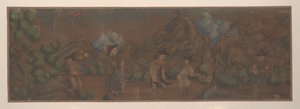 Landscape Painting of Figure in Woodland Setting by Unbekannt