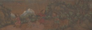 Landscape Painting of Figure in Woodland Setting by Unbekannt