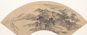 Landscape in the Style of Yan Wengui by Unbekannt