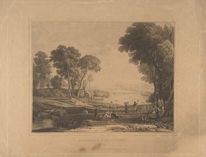 Landscape with Figures After The Marriage of Isaac and Rebecca