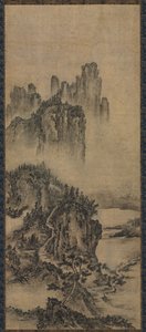 Landscape with a Distant Temple by Unbekannt