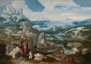 Landscape with the Penitent Saint Jerome by Unbekannt
