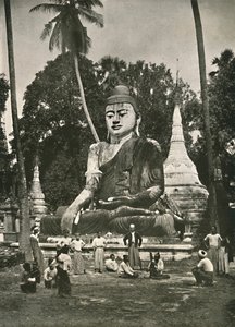 Large Figure of Buddha on Shwe Dagon Platform, Rangoon