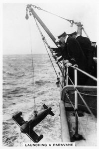 Launching a Paravane from the Battleship HMS Rodney, 1937 by Unbekannt