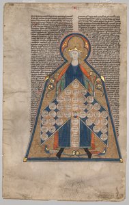Leaf Excised from Henry of Segusios Summa Aurea: Table of Consanguinity, c. 1280