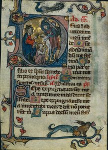 Leaf from a Book of Hours: Initial D: Massacre of the Innocents by Unbekannt