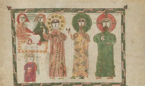 Leaf from a Gospel Book with Four Standing Evangelists by Unbekannt