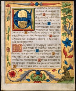 Leaf from a Psalter and Prayerbook, c. 1524 by Unbekannt