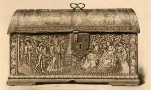 Leather Coffer with Incised Decoration by Unbekannt