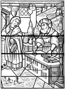 Legend of the Jew of Rue des Billettes, Paris, piercing holy wafer with his knife, 14th century by Unbekannt