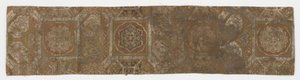 Length of lined textile, fragment from an obi